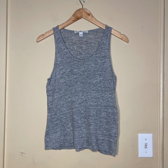 Acne Gray Tank Top - Picture 1 of 10